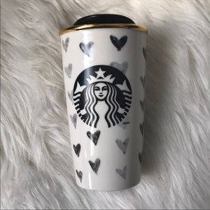 Starbucks Black Hearts Tumbler From DOT Collection